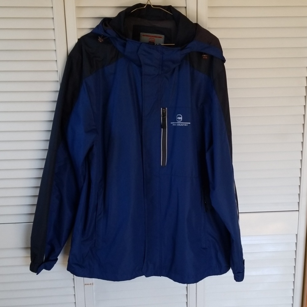 Men's XL Dark Blue Hooded  Free Country Jacket